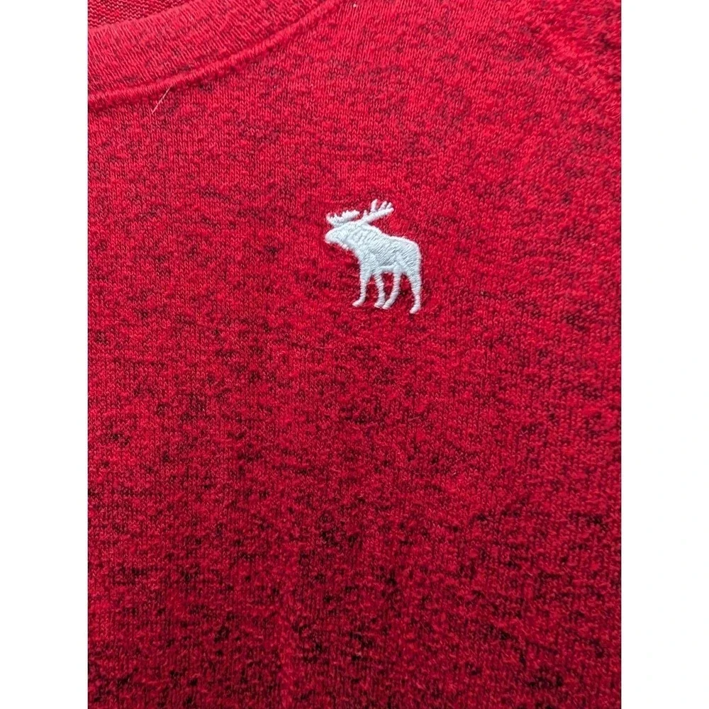 Abercrombie Kids Long Sleeve Red Heathered Crew‎ Neck T Shirt Size 15/16